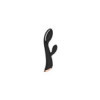 Vibromasseur noir avec stimulateur de clitoris LRIS USB 